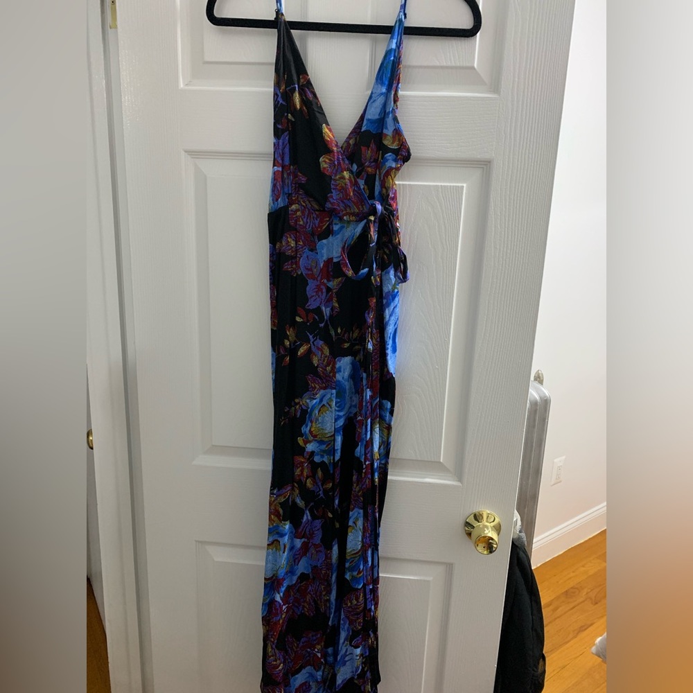 Free People silk jumpsuit